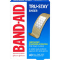 BAND-AID Brand Tru-Stay Sheer Adhesive Bandages, All One Size, 40 Count