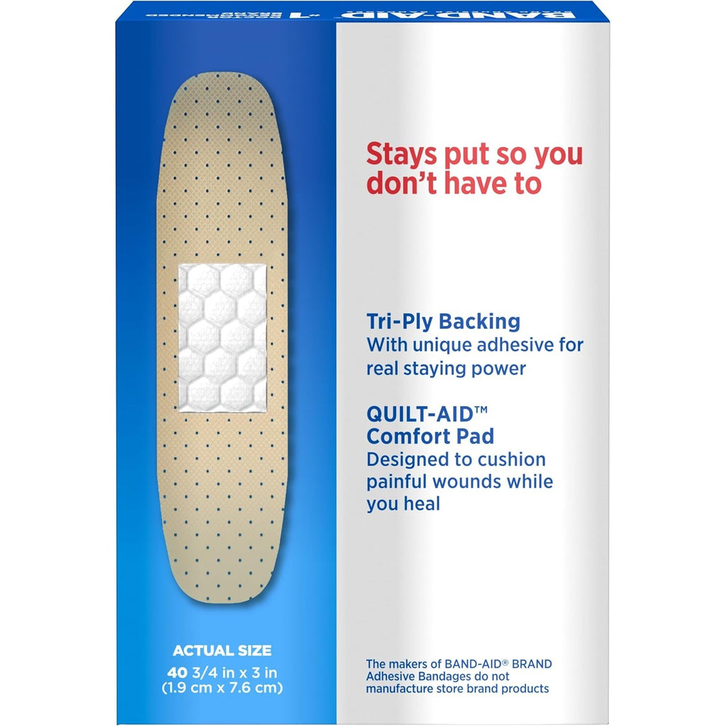 BAND-AID Brand Tru-Stay Sheer Adhesive Bandages, All One Size, 40 Count
