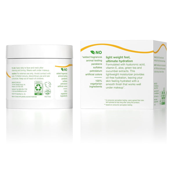 Alba Botanica Daily Oil Free Hydrating Moisturizer, with Hyaluronic Acid and Vitamin E, 3 Oz (Packaging May Vary)
