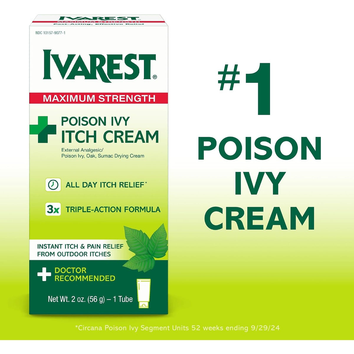 Ivarest Poison Ivy Itch Cream, 2 oz, 1 Pack