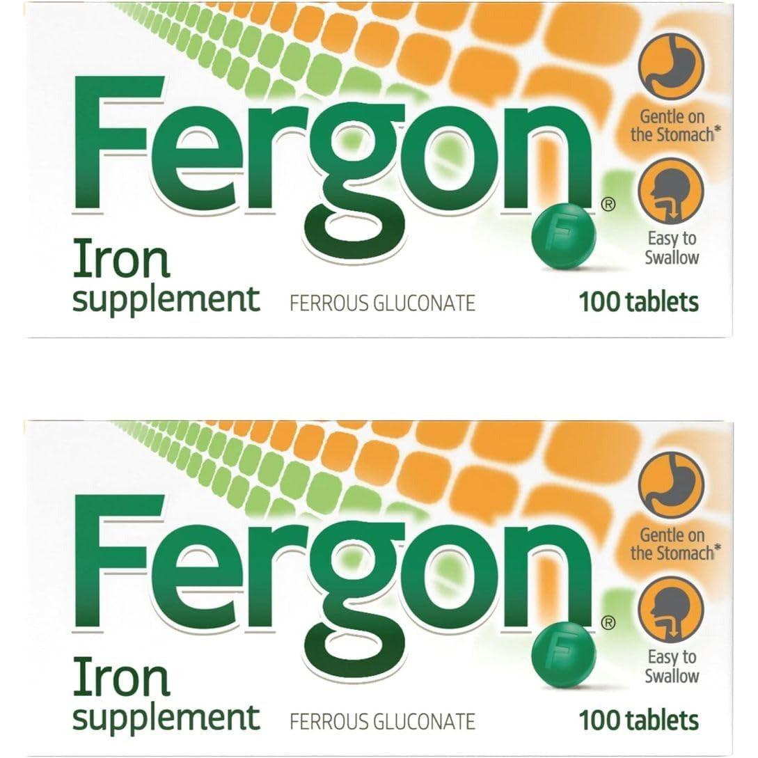Fergon Iron Highly Soluble & Easily Digested, 27 mg Iron, 100 Tablets