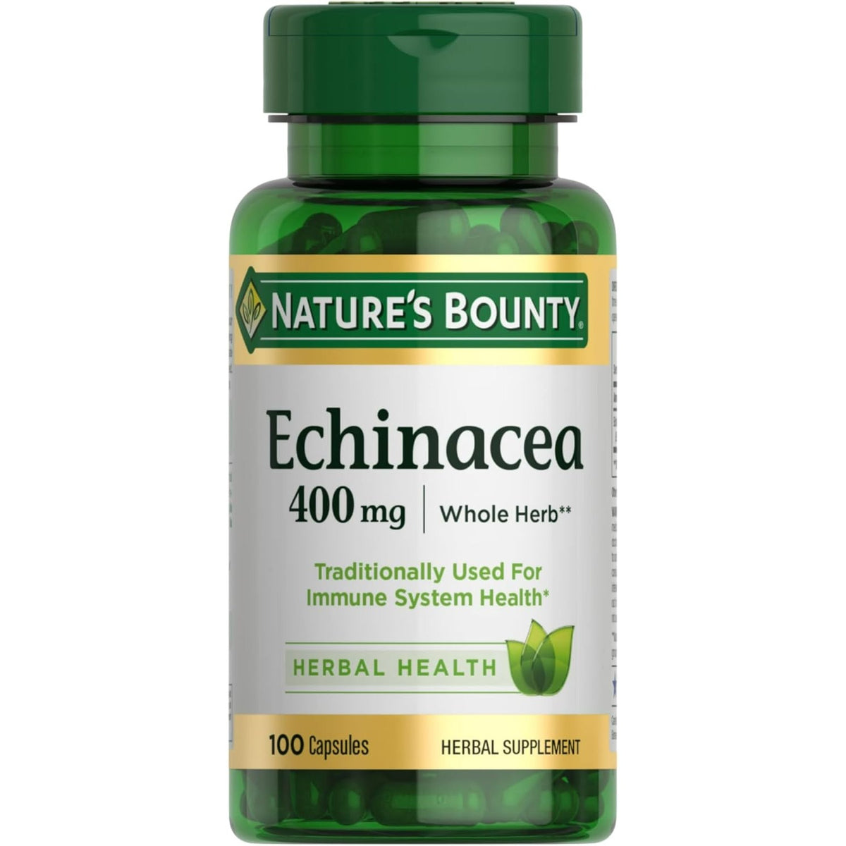 Nature's Bounty Echinacea 400mg, 100 Capsules