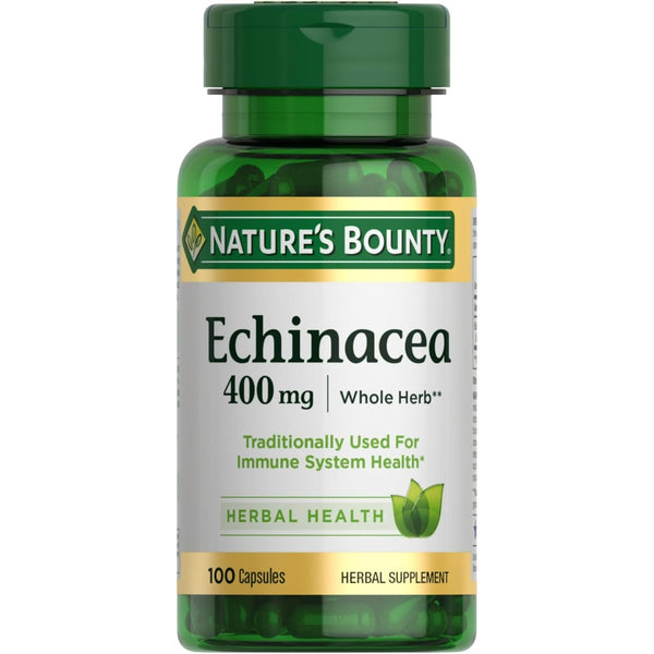 Nature's Bounty Echinacea 400mg, 100 Capsules