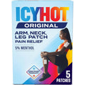 Icy Hot Original Pain Relief Patch, Medium Size with Menthol 5%, 5-Ct.