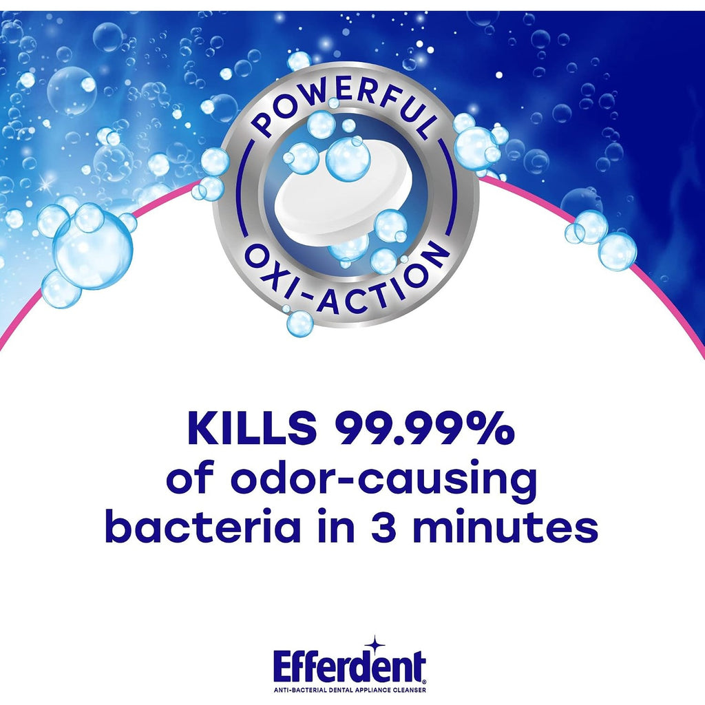 Efferdent Denture Cleaner Tablets, Complete Clean, 44 Count