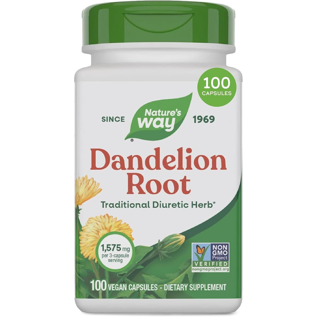Nature's Way Dandelion Root Capsules, 1,575 mg per Serving, 100 ct