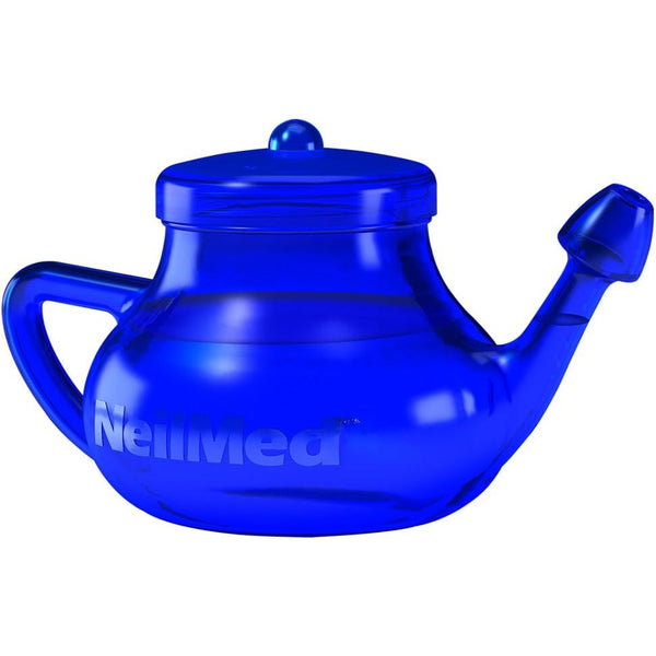 NeilMed NasaFlo Neti Pot with 60 Premixed Sinus Rinse Packets for Sinus & Nasal Irrigation