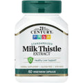 21st Century Milk Thistle Extract 80% Silymarin Capsules, Liver, 60 Count