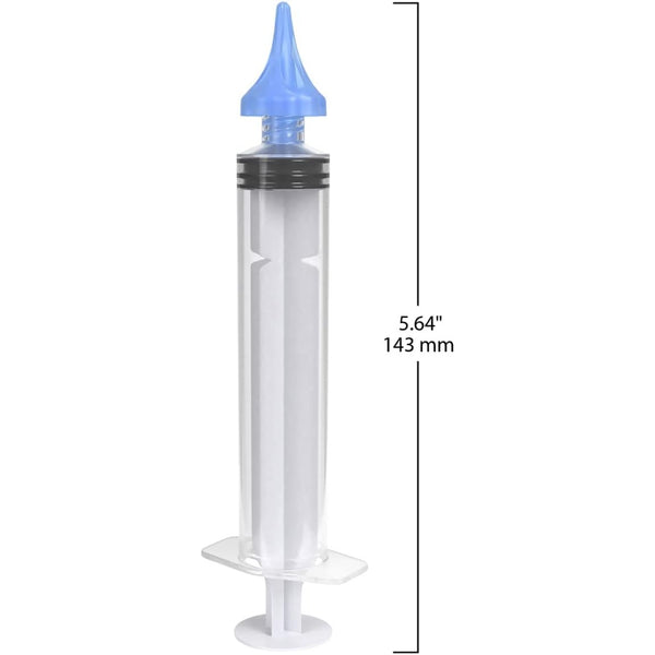 Ezy Dose Ear Wax Removal Syringe Tri-Stream Tip, 20mL Capacity, Clear