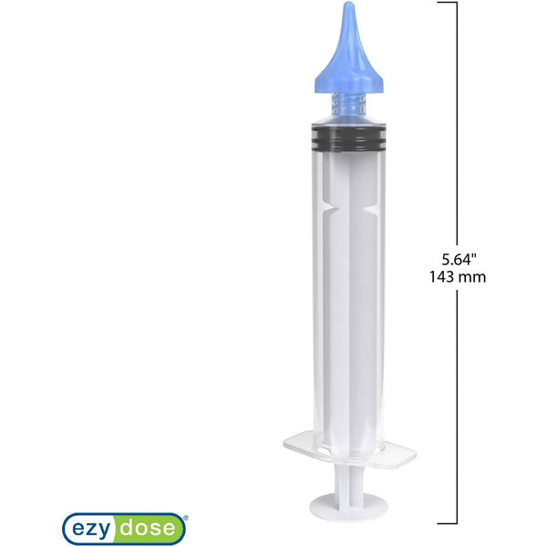Ezy Dose Ear Wax Removal Syringe Tri-Stream Tip, 20mL Capacity, Clear