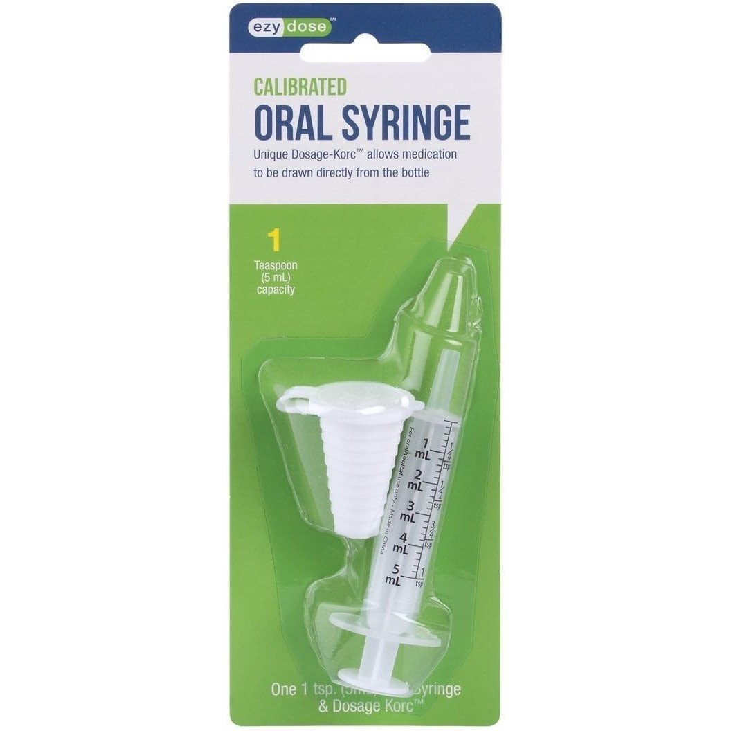 Ezy Dose Kids Oral Syringe & Medicine Dispenser, 5 mL 2 TSP, BPA-Free