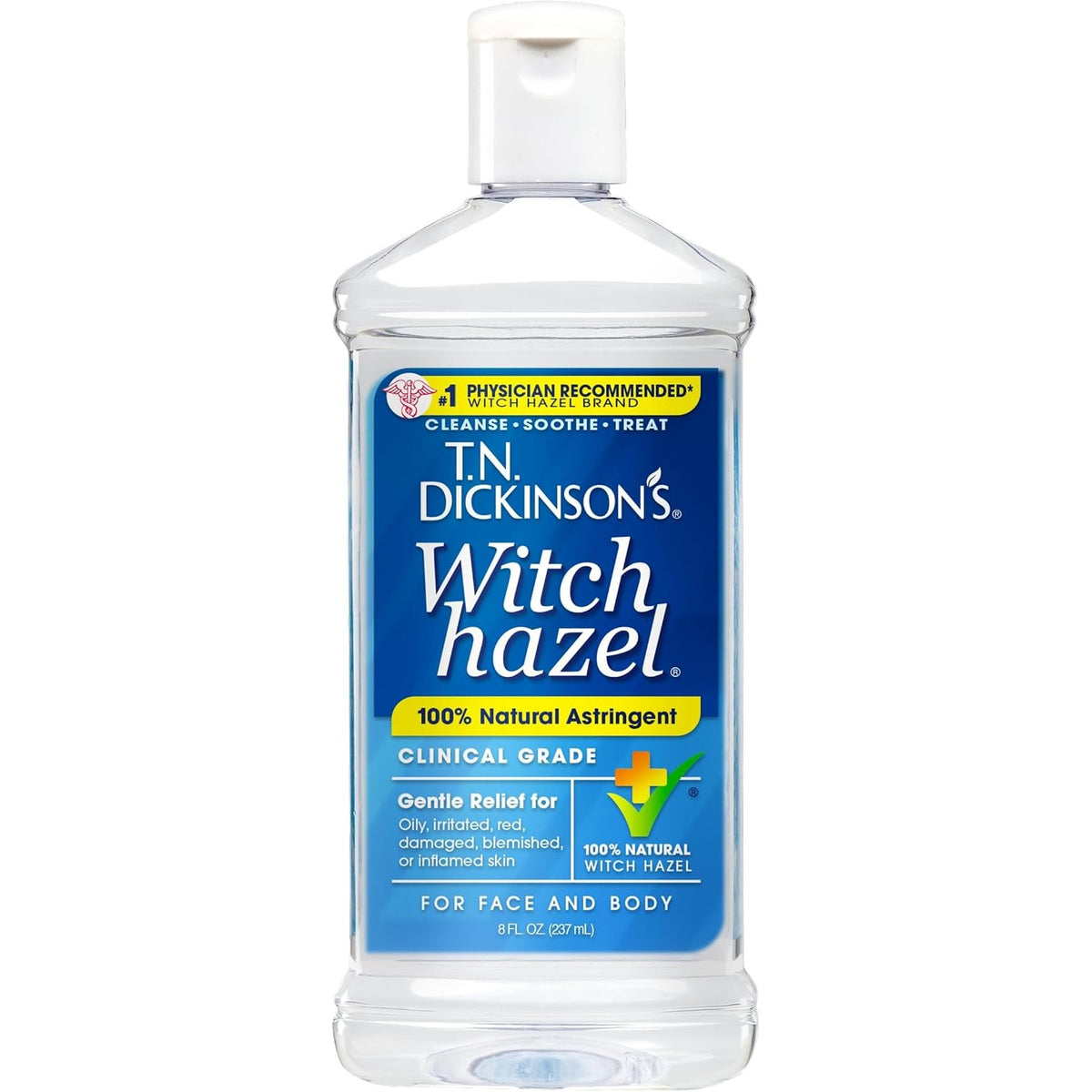 T.N. Dickinson's Witch Hazel 100% Natural Astringent | 8 Fl Oz