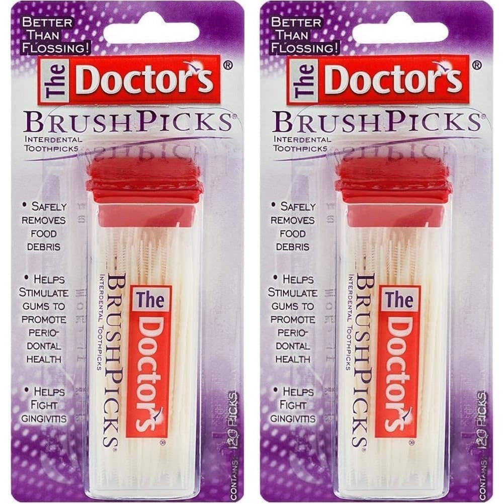 The Doctor's BrushPicks Interdental Toothpicks, 120 BrushPicks