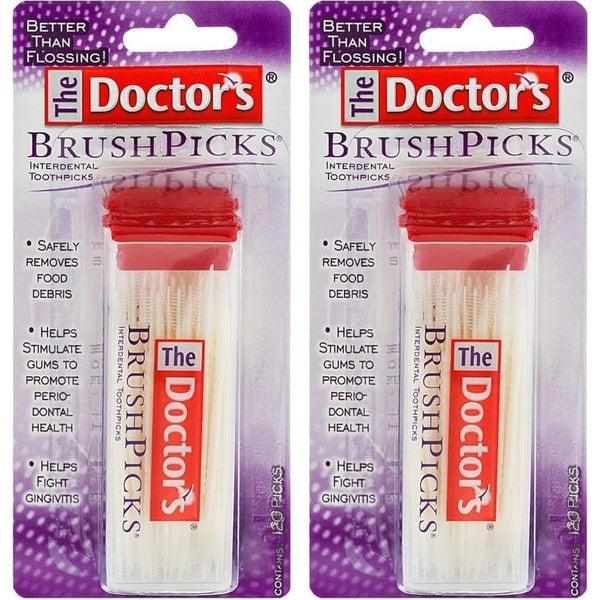 The Doctor's BrushPicks Interdental Toothpicks, 120 BrushPicks