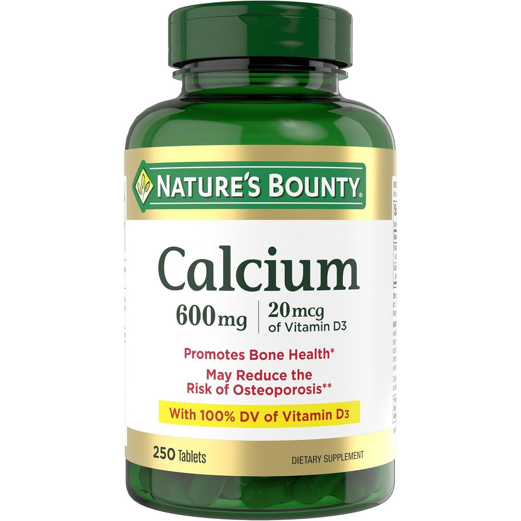 Nature's Bounty Calcium Carbonate & Vitamin D, 250 Tablets