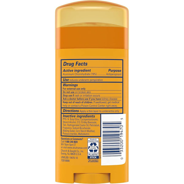 Arm & Hammer Ultramax Invisible Solid Powder Fresh Antiperspirant & Deodorant-2.6 oz