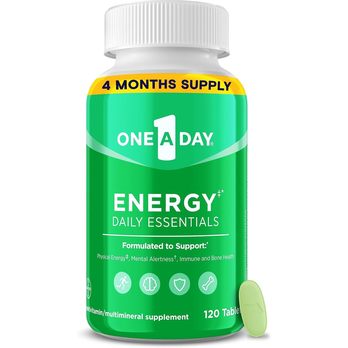 One A Day Energy Daily Essentials Multivitamin, Energy Supplement to Support Mental Alertness and Immune Health with Vitamins A C, D, E, Zinc