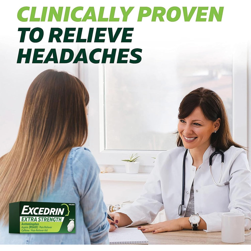 Excedrin Extra Strength Caplets for Headache Pain Relief, 24 Count