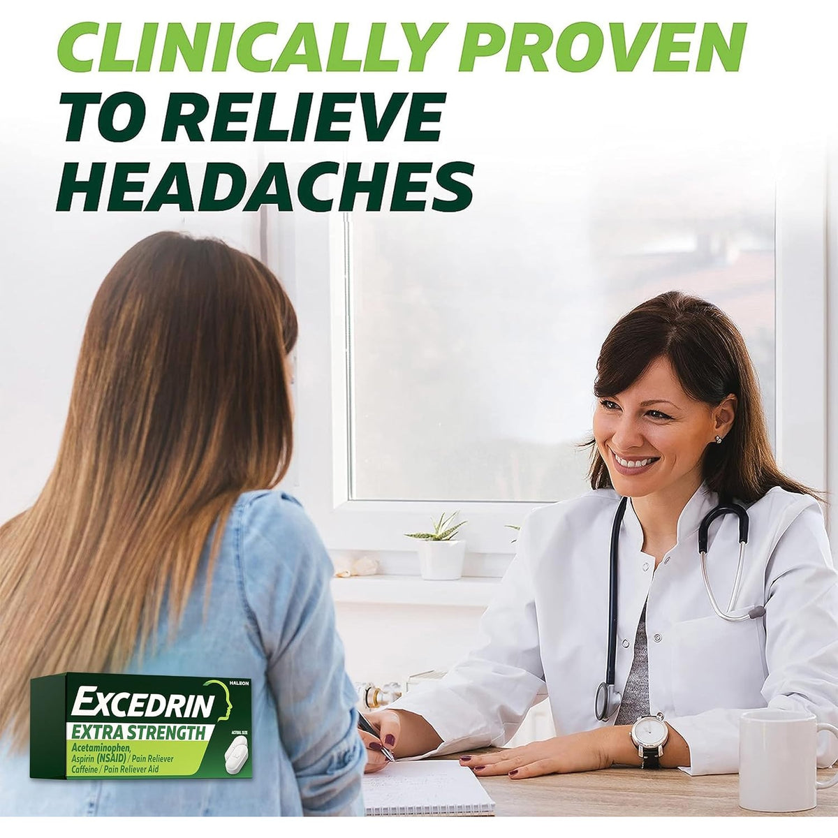Excedrin Extra Strength Caplets for Headache Pain Relief, 24 Count