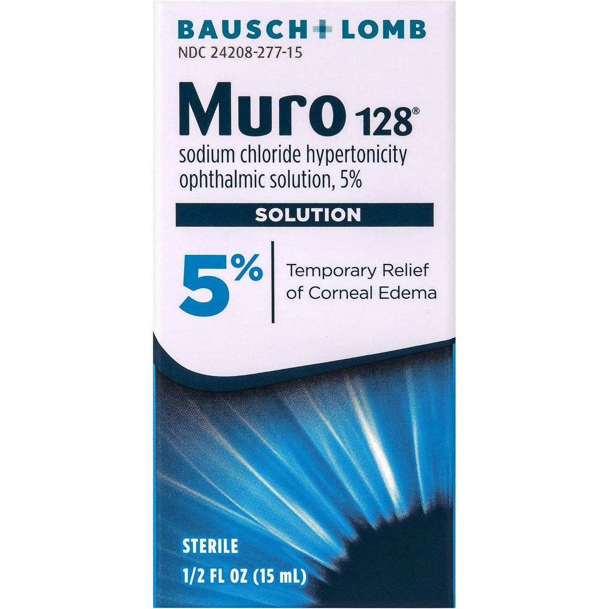 Muro 128, Sodium Chloride Ophthalmic Solution, 0.5 Oz, Eye Drops