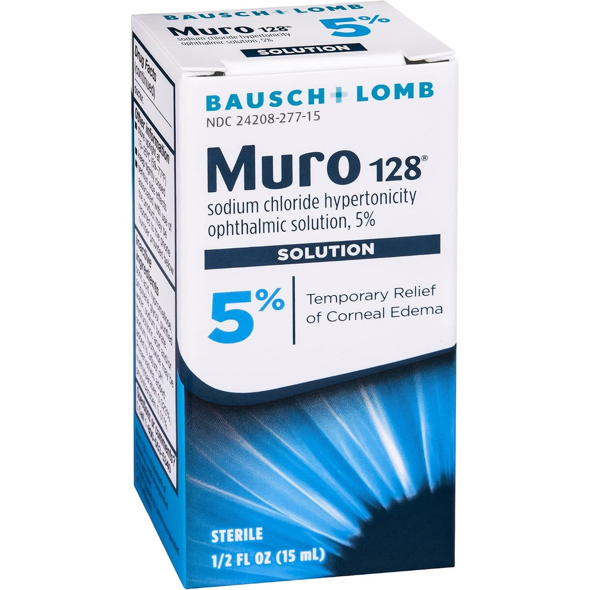 Muro 128, Sodium Chloride Ophthalmic Solution, 0.5 Oz, Eye Drops