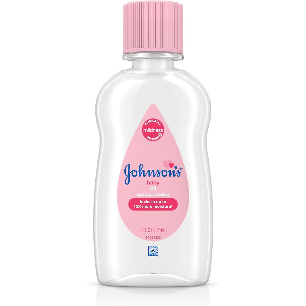 Johnson's Baby Oil, Hypoallergenic, 3 fl oz