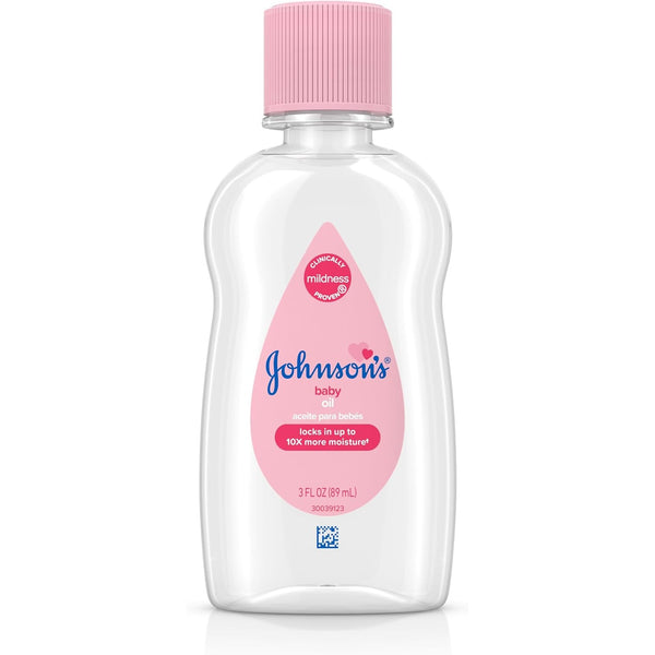 Johnson's Baby Oil, Hypoallergenic, 3 fl oz
