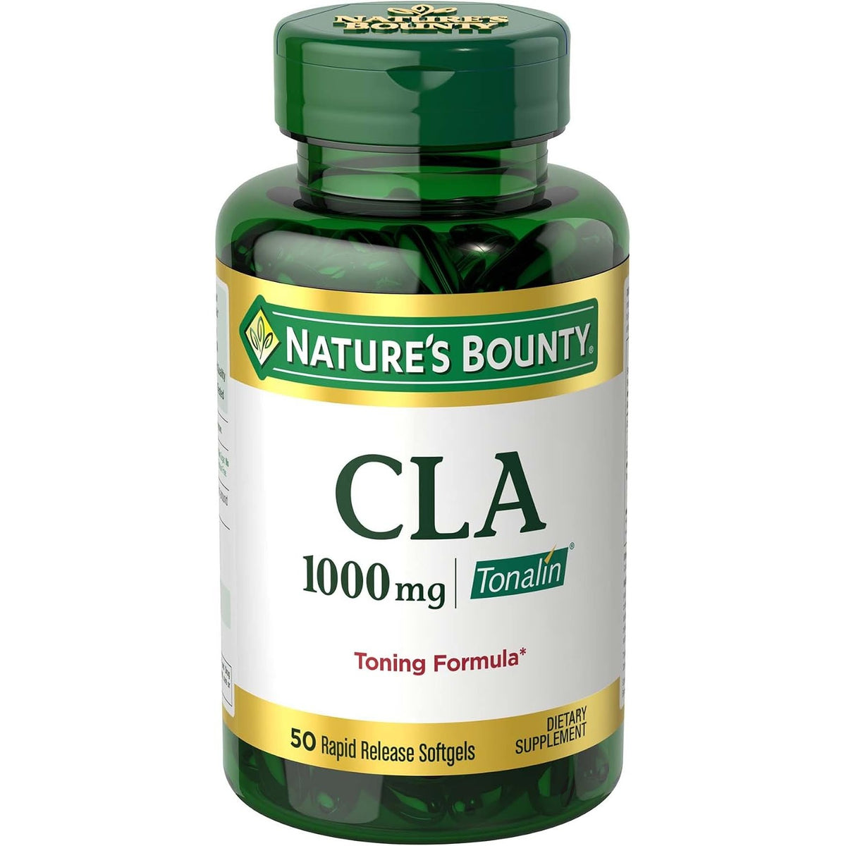 Nature's Bounty Tonalin Pills and Dietary Supplement, 1000mg, 50 Softgels