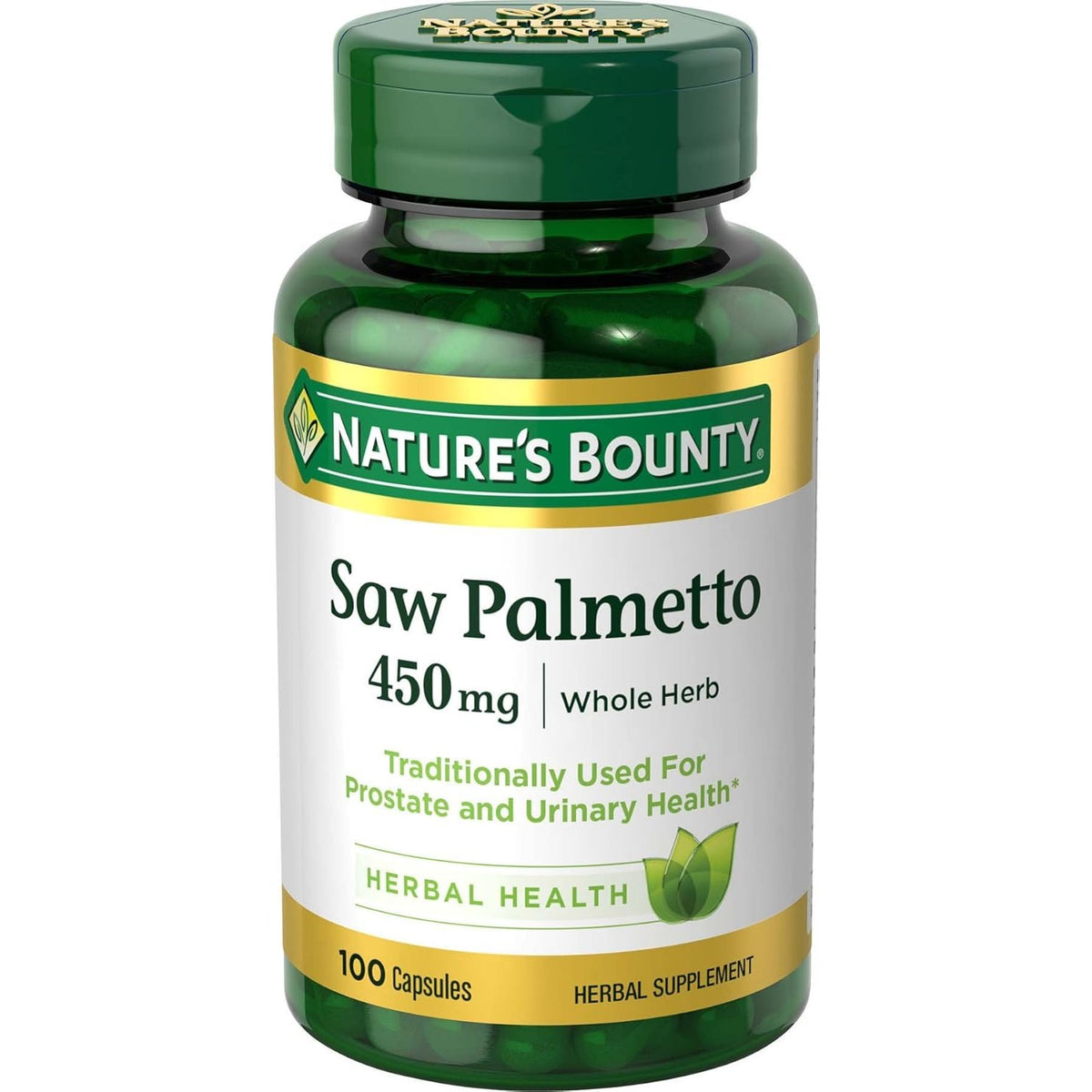 Nature's Bounty Saw Palmetto 450 mg, 100 Capsules