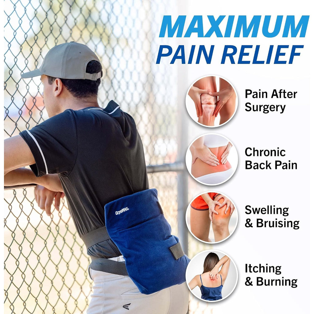 CryoMAX Cold Pack, Reusable, Latex Free, 8 Hour Cold Therapy, Large, 12" x 12" (1 Count)