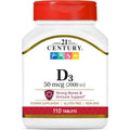 21st Century Vitamin D3 2000 IU Tablets, Bone & Immune, 110 Count