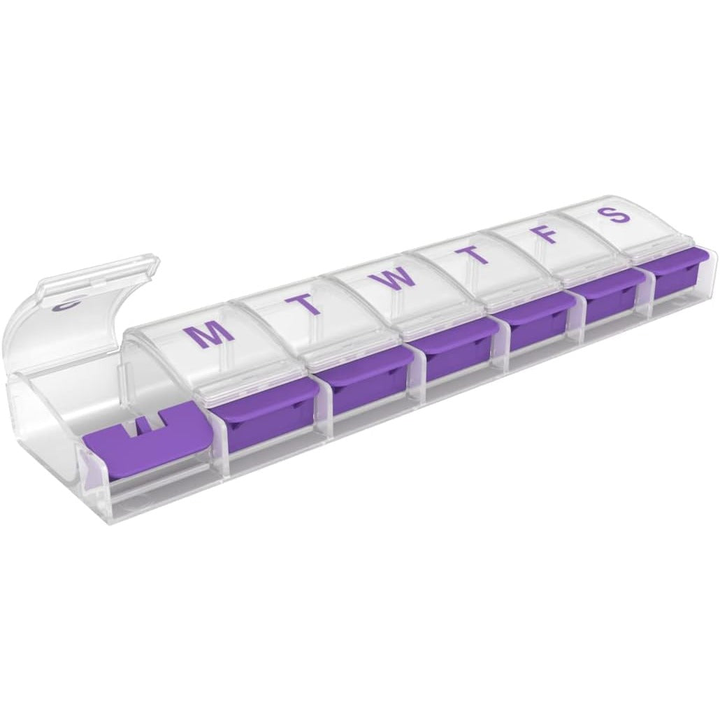 Ezy Dose Weekly (7-Day) Pill Organizer, 2XL Medicine Case, Color May Vary