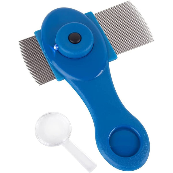 Ezy Dose Kids Lice Comb, Head Lice & Nit Removal, Safe for All Hair, Blue