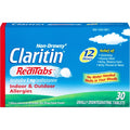 Claritin Non-Drowsy RediTabs Indoor & Outdoor Allergy Relief, Loratadine 10mg, 30 CT Tablets