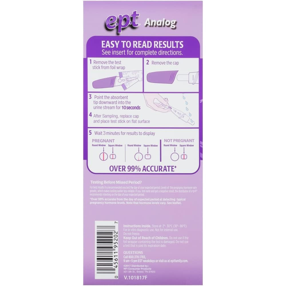 E.p.t Early Pregnancy Test, 2-Count