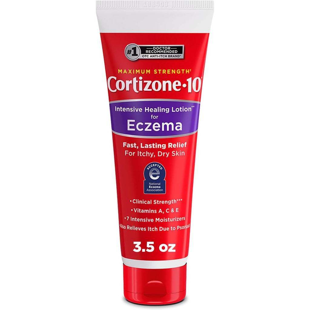 Cortizone-10 Max Strength Healing Itch Relief Eczema Lotion, 3.5 oz.