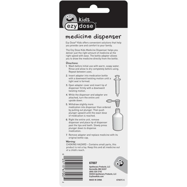 Ezy Dose Kids Oral Syringe & Medicine Dispenser, 10 mL 2 TSP, BPA-Free