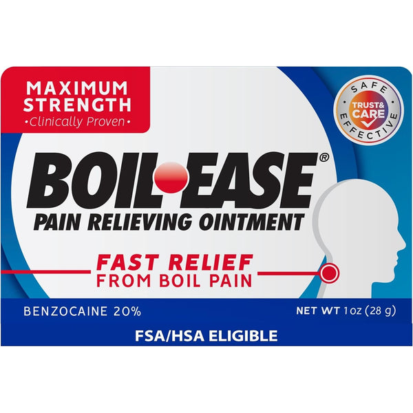 Boil Ease Pain Relieving Ointment, Max Strength, 1 Oz