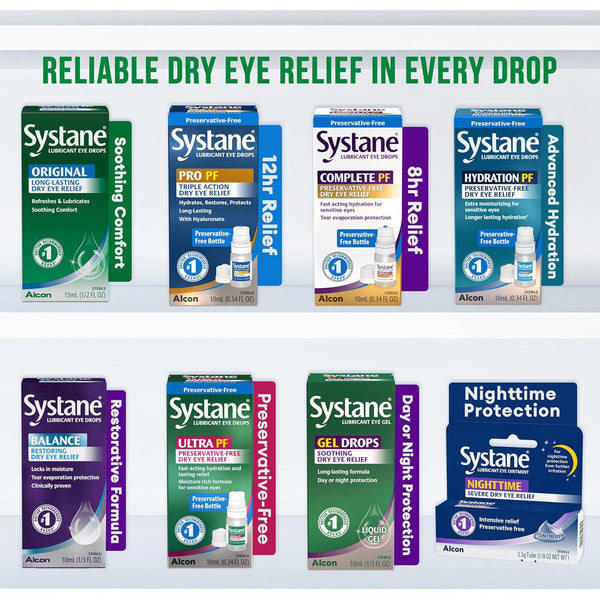 Systane Lubricant Eye Drops Original Formula, Artificial Tears, 1 Fl Oz