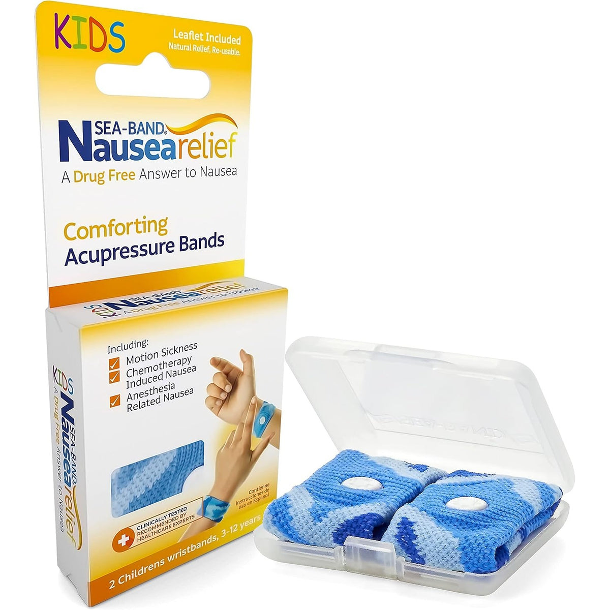 Sea-Band Anti-Nausea Acupressure Wristband for Motion & Morning Sickness, Child, Color May Vary