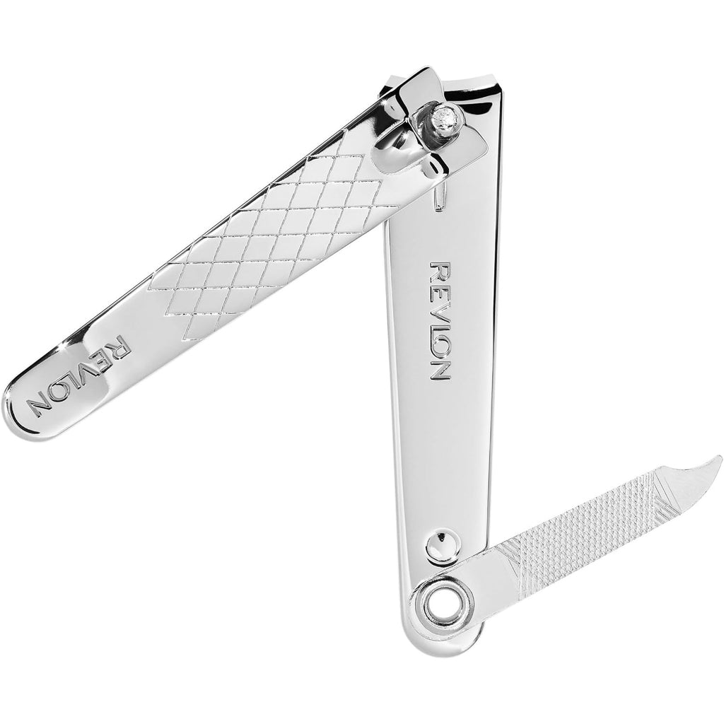 Revlon Nail Clipper with File, Silver, 1 Count