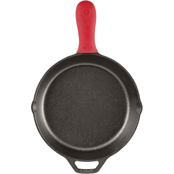 Lodge Silicone Hot Handle Holder for 9 Inch and Larger Skillets Red