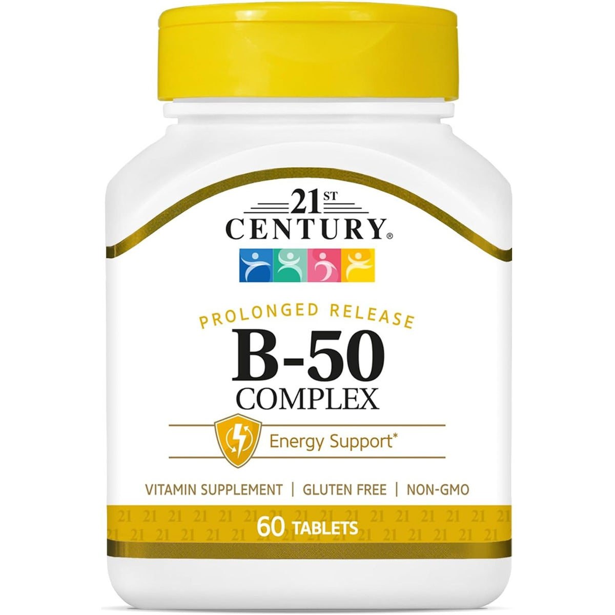 21st Century B-50 Complex Prolonged Release Tablets, Energy, 60 Count