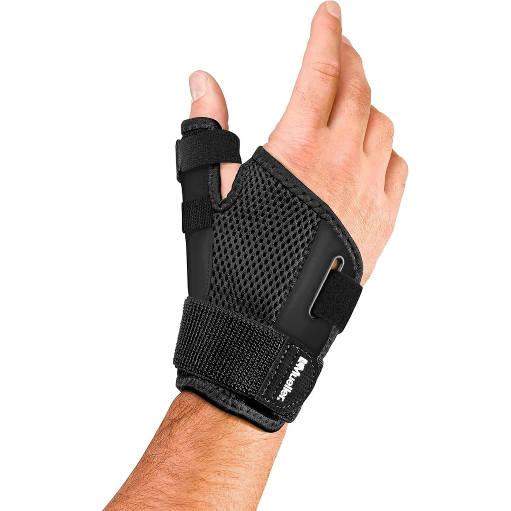 MUELLER Sports Medicine Adjust-to-Fit Thumb Brace, Spica Splint, Thumb Pain Relief Stabilizer for Men and Women, Ideal for De Quervain's
