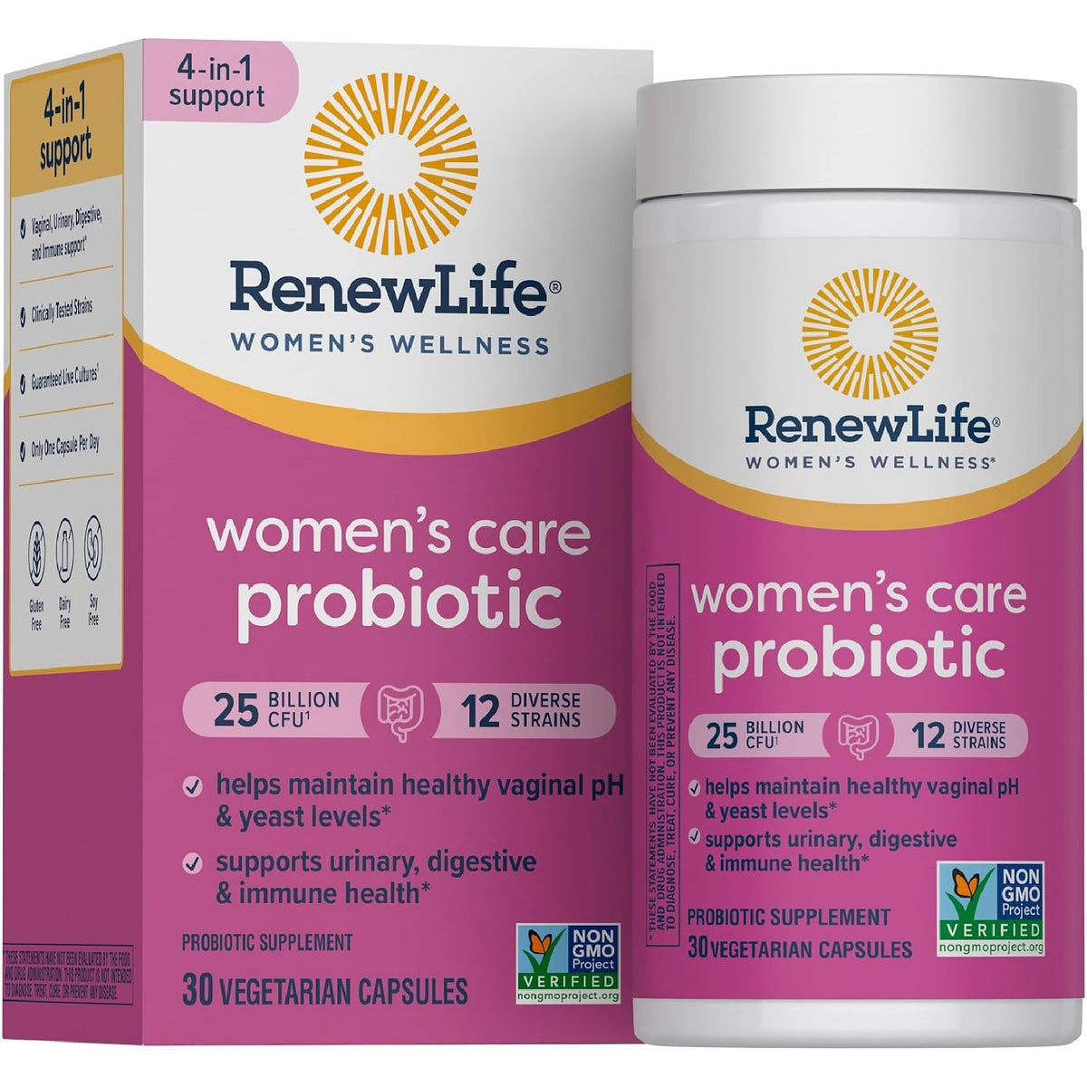 Renew Life Women's Probiotic 25 Billion CFU | 30 Vegetarian Capsules