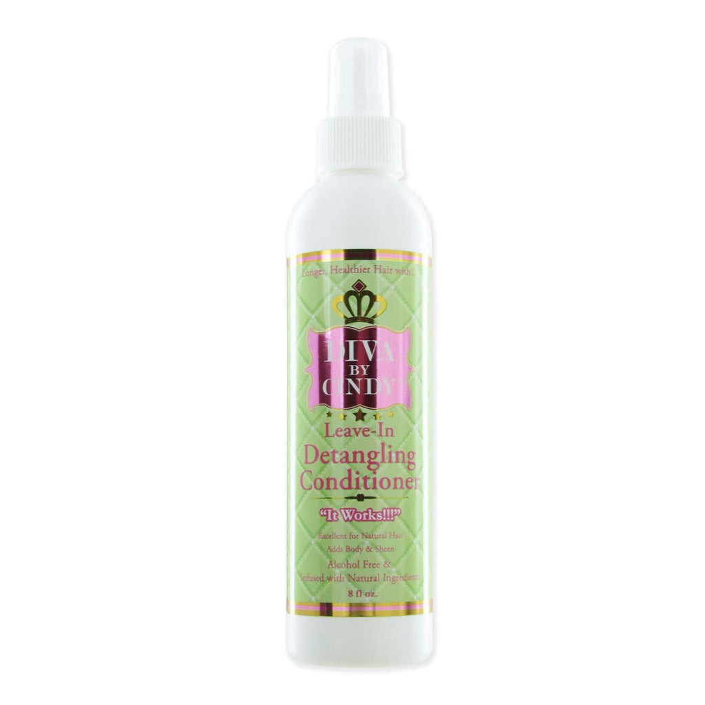 DIVA BY CINDY Leave-in Detangling Conditioner - Detangles Dry, Tangled Hair and stops hair shedding and breakage