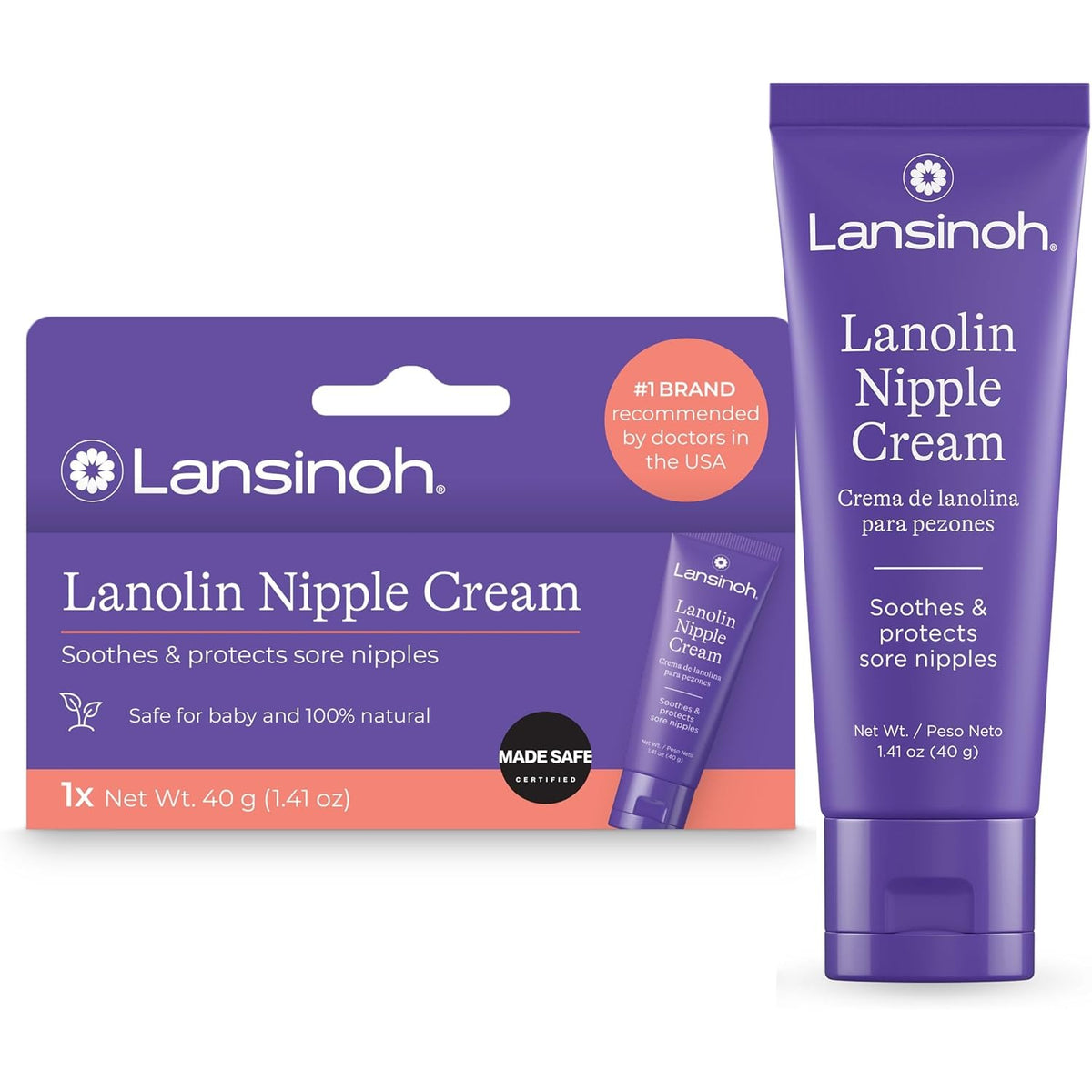 Lansinoh Lanolin Nipple Cream, 1.41 Ounces