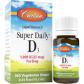 Carlson Super Daily D3 1000 IU (25 mcg) per Drop, 365 Drops (10.3 mL)