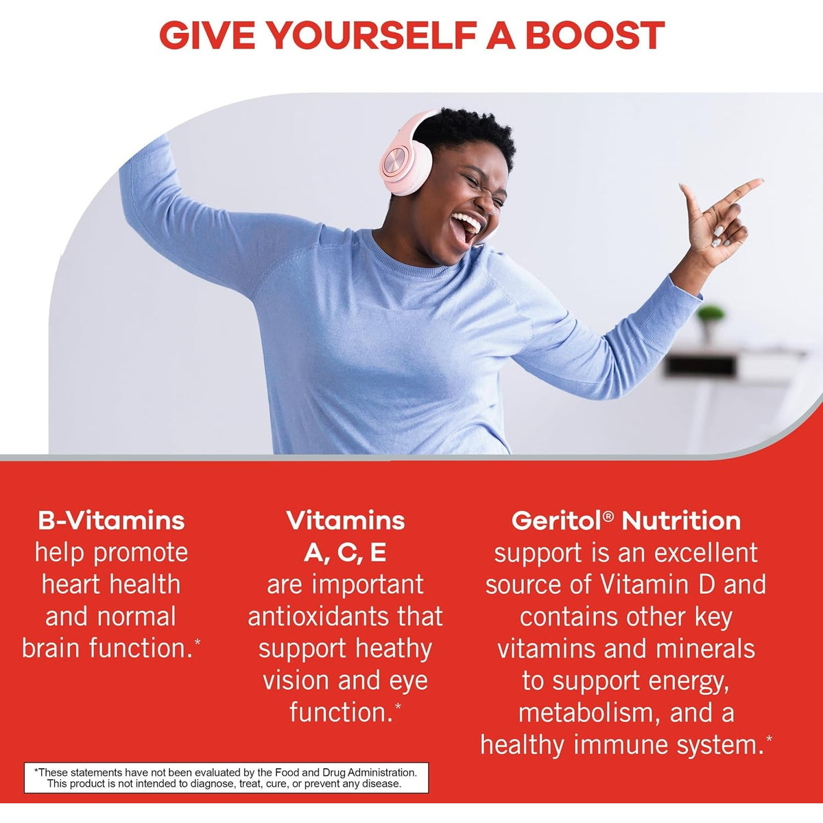 Geritol Multivitamin Supplement, 27 Essential Vitamins & Minerals, 40 Tabs