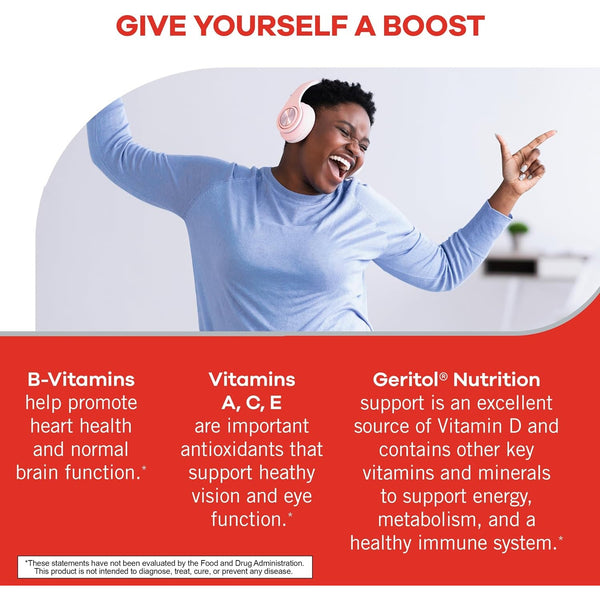 Geritol Multivitamin Supplement, 27 Essential Vitamins & Minerals, 40 Tabs